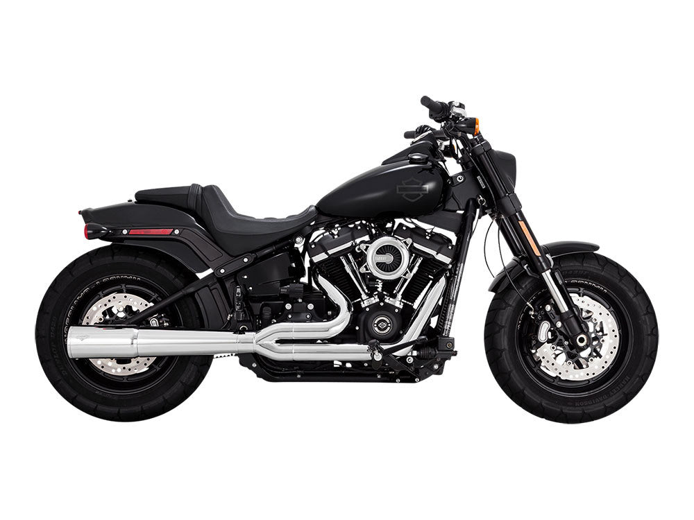 Pro Pipe 2-into-1 Exhaust - Chrome. Fits Softail 2018up Non-240 Tyre Models - Vance And Hines