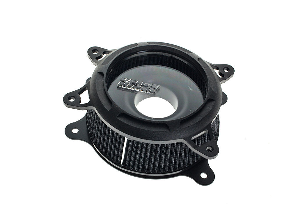 VO2 Insight Air Cleaner Kit - Wrinkle Black. Fits Touring 2008-2016, Softail 2016-2017, CVO Softail 2011-2017 & Dyna Low Rider S 2016-2017 with Throttle-by-Wire - Vance And Hines