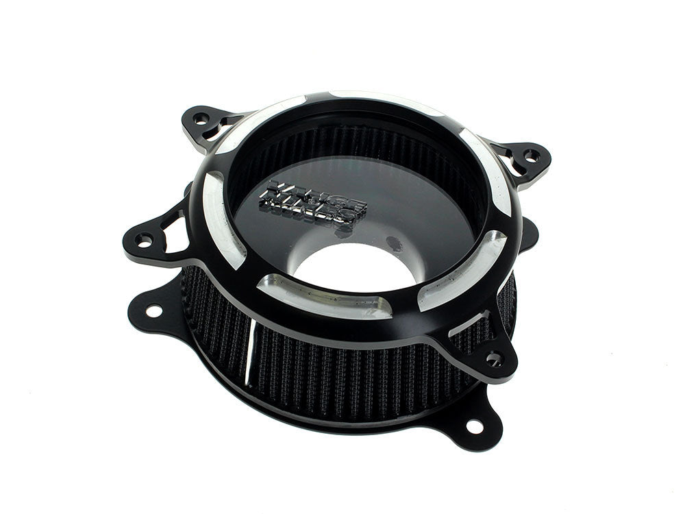 VO2 Insight Air Cleaner Kit - Black Contrast. Fits Touring 2017-2024 & Softail 2018-2024 - Vance And Hines