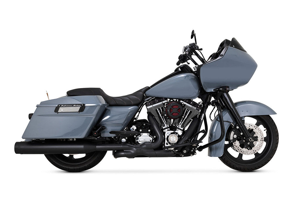Power Duals Right Side Tuck & Under Headers - Black. Fits Touring 2009-2016 - Vance And Hines