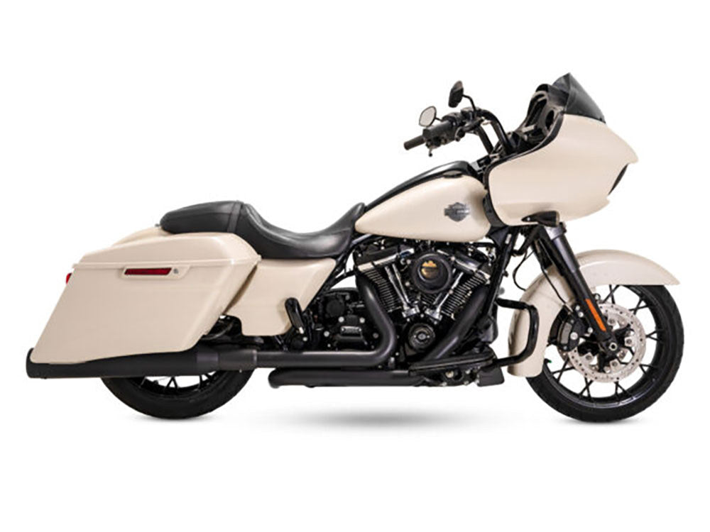 Dresser Duals Right Side Tuck & Under Headers - Black. Fits Touring 2017up - Vance And Hines