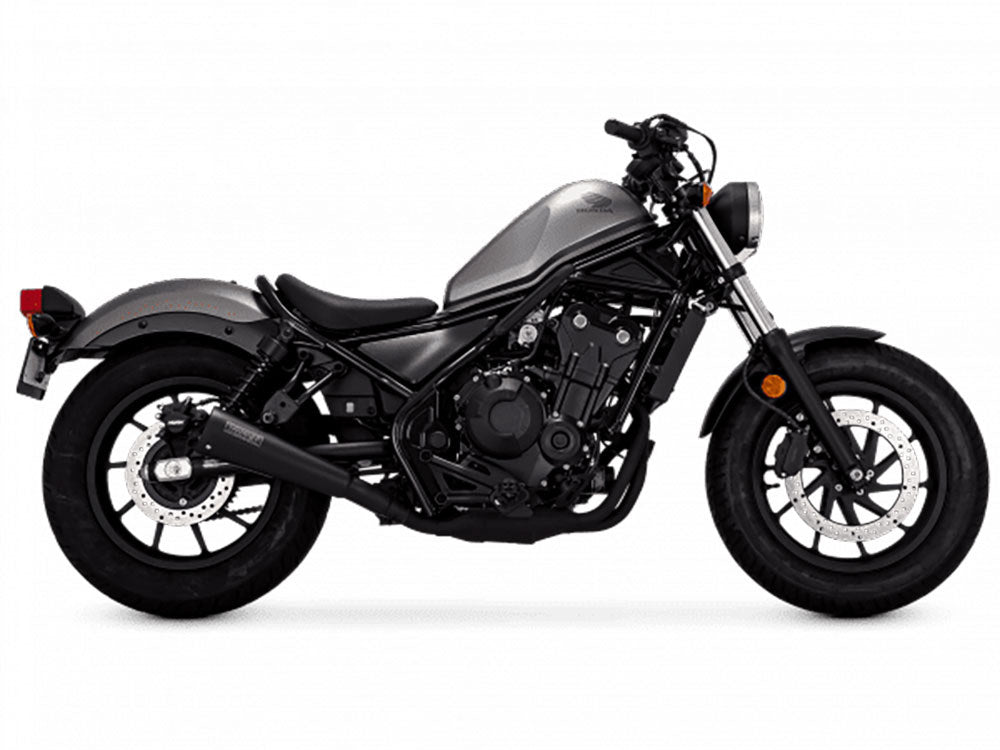 Upsweep Slip-On Muffler - Black. Fits Honda CMX / Rebel 500cc 2017up - Vance And Hines