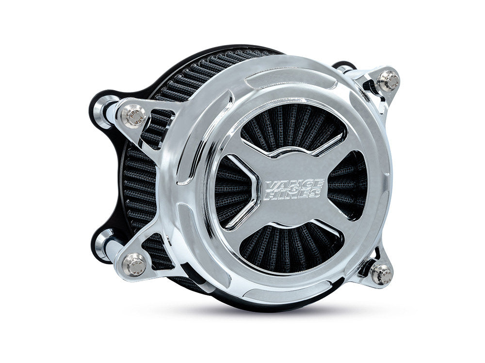 VO2 X Air Cleaner Kit - Chrome. Fits CVO Touring 2023up, Street Glide & Road Glide 2024up, Touring 2025up & Softail 2025up - Vance And Hines