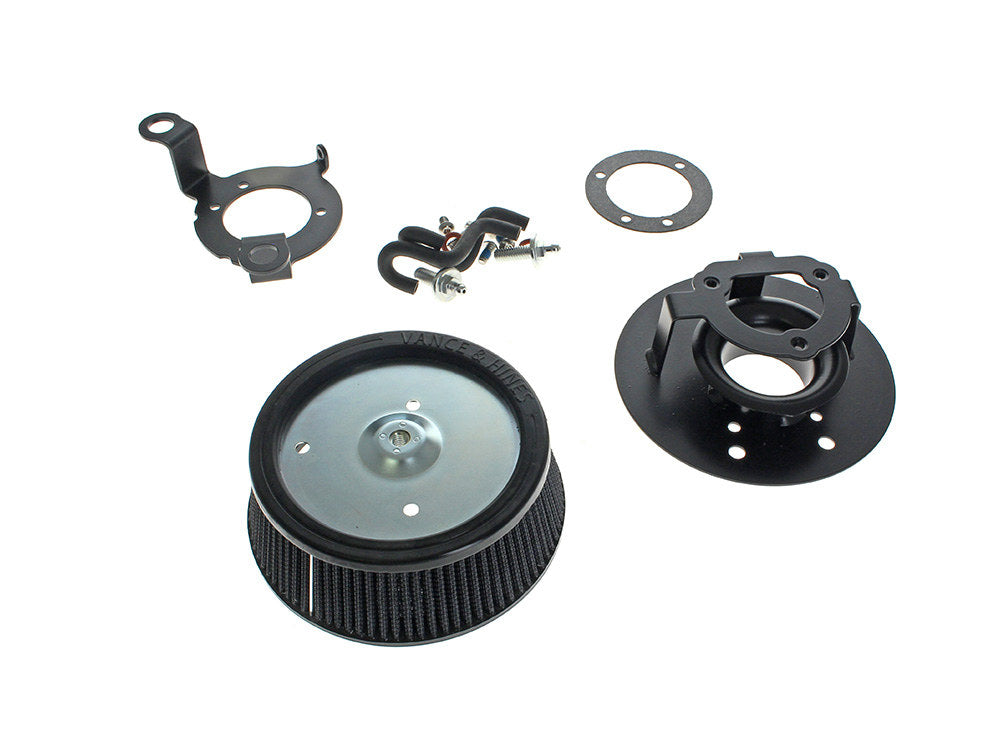 VO2 Naked Air Cleaner Kit. Fits Softail 2000-2015, Dyna 1999-2007, Touring 1999-2007 with CV Carb or Cable Operated Delphi EFI - Vance And Hines