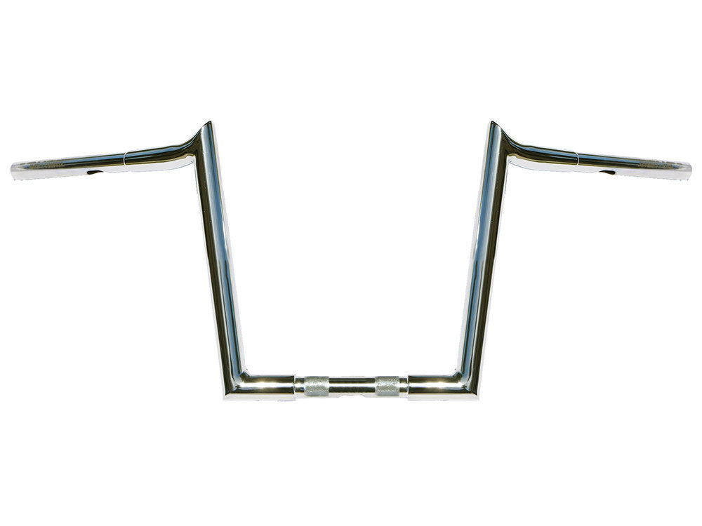 12in. x 1-1/4in. Chubby Hooked Ape Hanger Handlebar - Chrome. - Wild 1 Handlebars