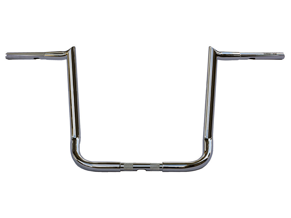 16in. x 1-1/4in. Chubby Bagger Hooked Ape Hanger Handlebar - Chrome. Fits Ultra Models 1996-2024 and Street Glide 1996-2023 - Wild 1 Handlebars