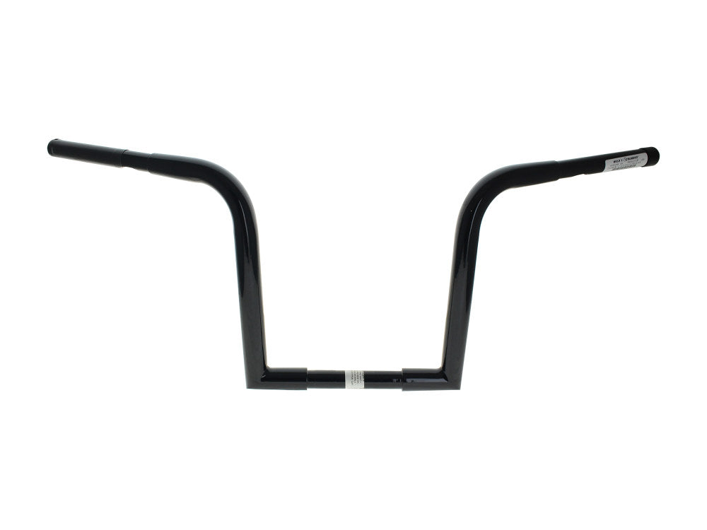 12in. x 1-1/4in. Chubby OutlawZ Ape Hanger Handlebar with Narrow Bottom - Gloss Black. - Wild 1 Handlebars