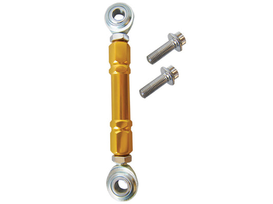 Mid Control Shift Linkage Rod - Gold. Fits Dyna 1991-2017, FXR 1982-1994 & Softail 2018up with Mid Controls - Alloy Art