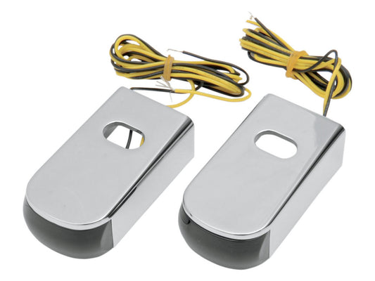 Strut Light Kit with Red Run/Brake & Amber Turn Signal - Chrome. Fits Sportster 2004-2021. - Alloy Art