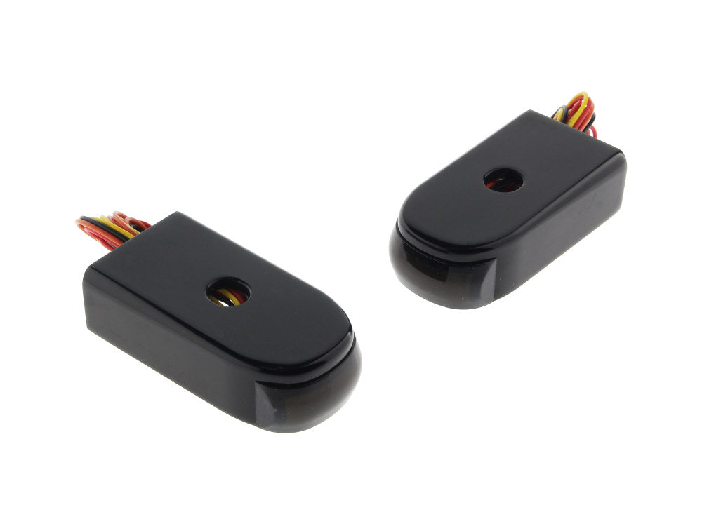 Strut Light Kit with Red Run/Brake & Amber Turn Signal - Black. Fits Softail Sport Glide & Low Rider 2018up. - Alloy Art