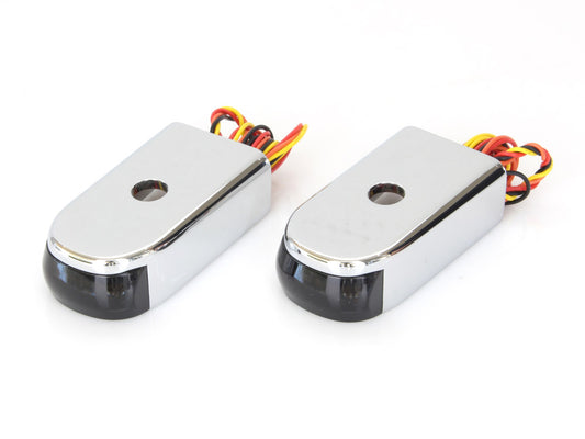 Strut Light Kit with Red Run/Brake & Amber Turn Signal - Chrome. Fits Sport Glide & Low Rider 2018up. - Alloy Art