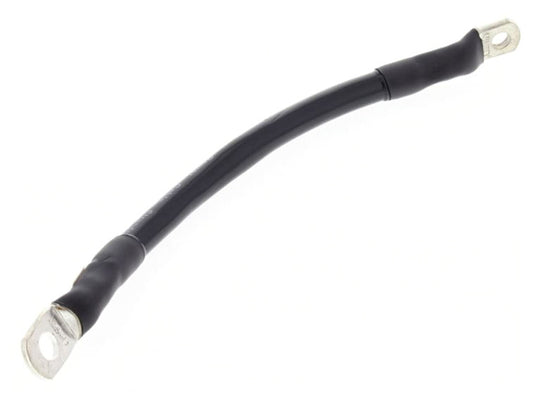 8in. Long Universal Battery Cable - Black. - All Balls Racing