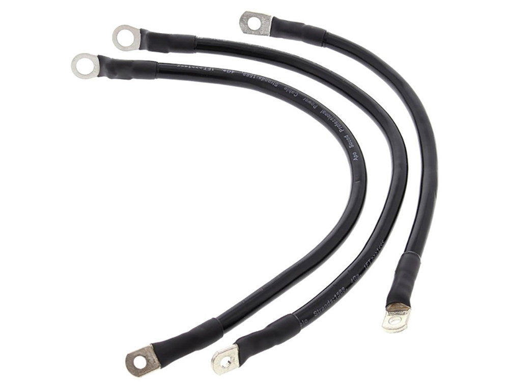 Battery Cable Kit - Black. Fits FXR 1982-1988. - All Balls Racing