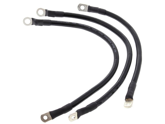 Battery Cable Kit - Black. Fits FXR 1982-1988. - All Balls Racing