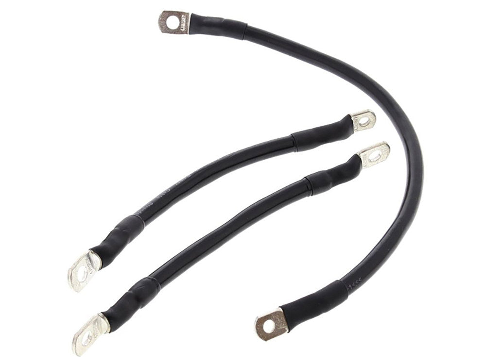Battery Cable Kit - Black. Fits Dyna 1991-2003 - All Balls Racing