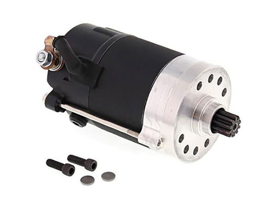 1.4kw Prestolite Starter Motor - Black. Fits Big Twin 1966-1982 & Sportster 1967-1980 - All Balls Racing