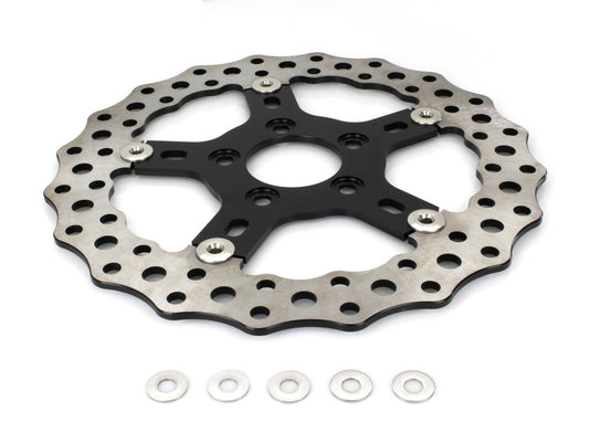 11.5in. Front or Rear Jagged Disc Rotor. Fits Big Twin 2000up & Sportster 2000-2010 - Arlen Ness