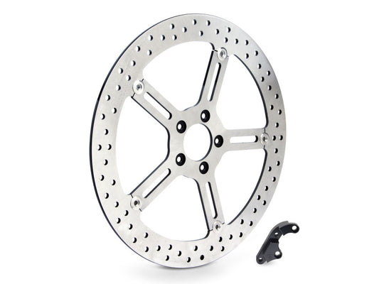 15in. Left Hand Front Big Brake Disc Rotor. Fits Softail 2000-2014 & Dyna 2000-2005 - Arlen Ness