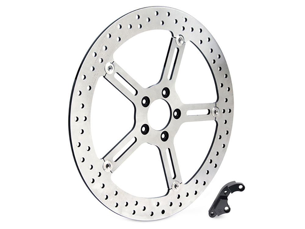 15in. Left Hand Front Big Brake Disc Rotor. Fits Softail 2015-2017 & Dyna 2006-2017. - Arlen Ness