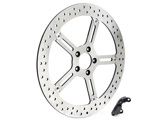 15in. Left Hand Front Big Brake Disc Rotor. Fits Softail 2015-2017 & Dyna 2006-2017. - Arlen Ness