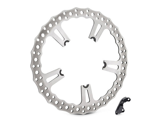 15in. Right Hand Front Jagged Big Brake Disc Rotor. Fits Dyna 2006-2017 with OEM Cast Wheel. - Arlen Ness
