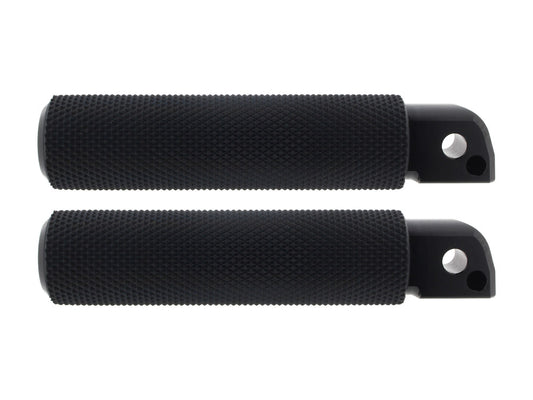 Knurled Fusion Footpegs - Black. Fits Softail 2018up Rear Passenger - Arlen Ness