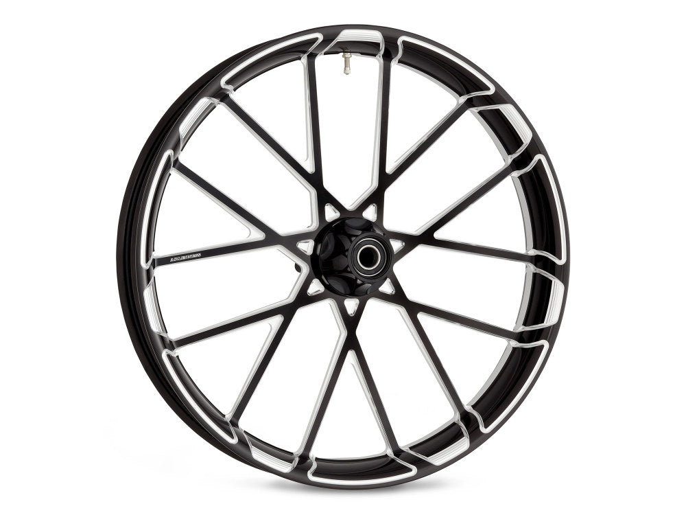 18in. x 5-1/2in. ProCross Front Wheel with Hub - Black. Fits Fat Bob 2018-2024 - Arlen Ness