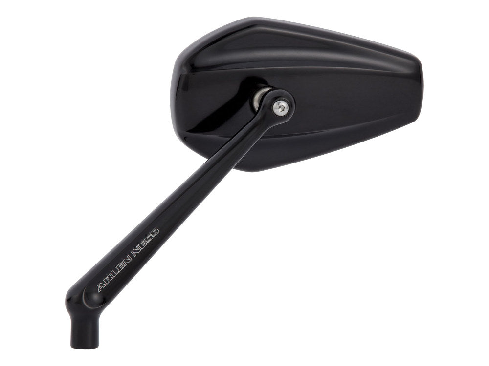 Mini Stocker Forged Mirror - Black. Fits Left. - Arlen Ness