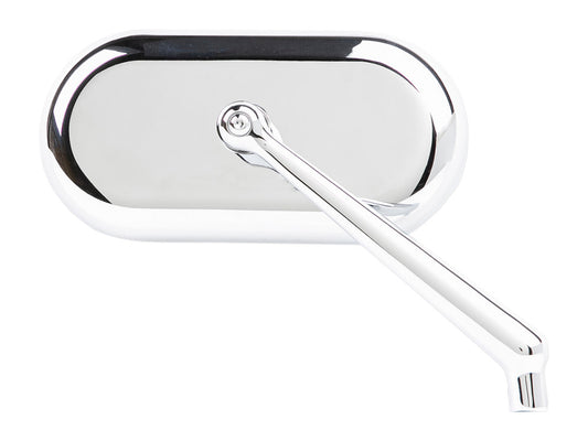 Forged Oval Mirror - Chrome. Fits Right. - Arlen Ness