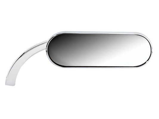 Mini Oval Mirror - Chrome. Fits Right. - Arlen Ness