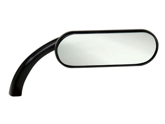 Mini Oval Mirror - Black. Fits Right. - Arlen Ness