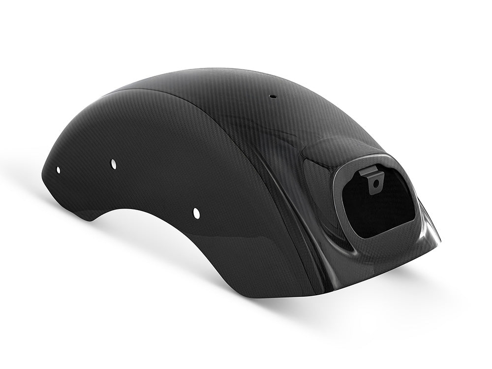 Carbon Rear Fender - Gloss Finish. Fits Softail Low Rider 2018-2020, Low Rider S 2020up & Low Rider ST 2022up - Arlen Ness