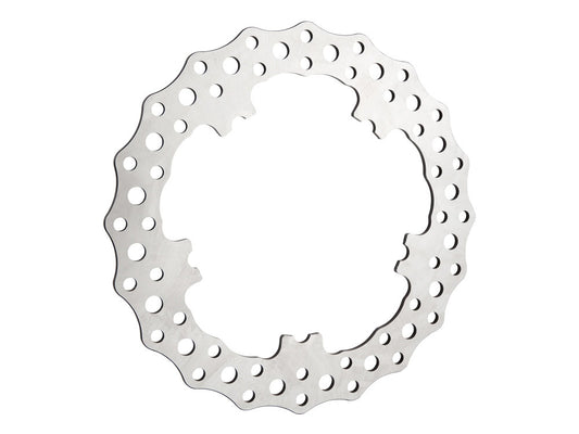 11.8in. Front Jagged Disc Rotor - Stainless Steel. Fits V-Rod & Dyna 2006-2017 Models with OEM Cast Wheel. - Arlen Ness
