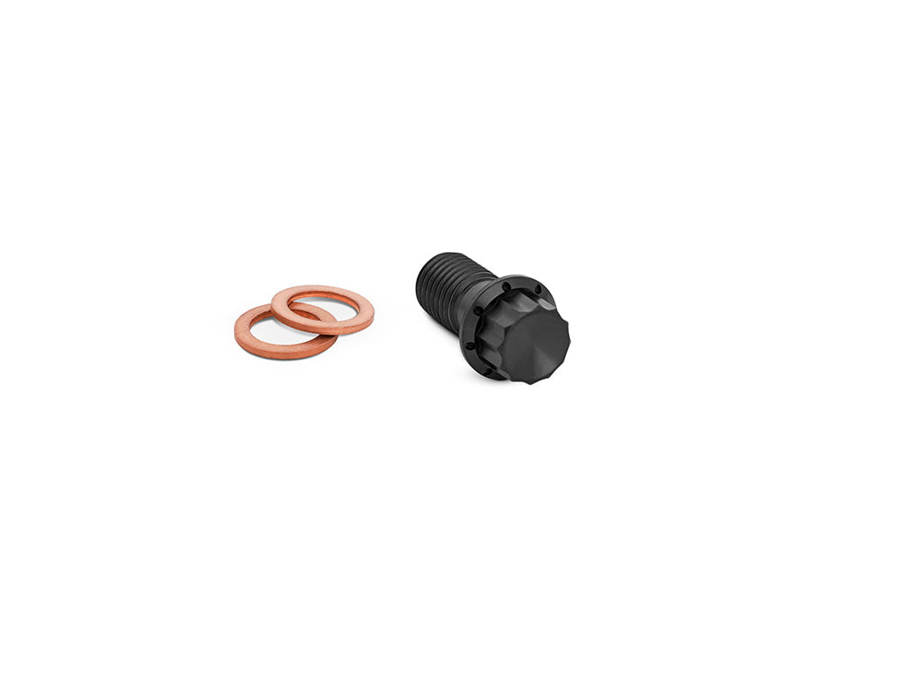 Titanium 12-Point 12mm M12 x 1.50 Banjo Bolt - Black - Arlen Ness