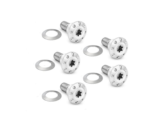 Titanium Front Disc Rotor Bolts - Polished. Fits Dyna 2006-2017 & V-Rod 2002-2017 - Arlen Ness