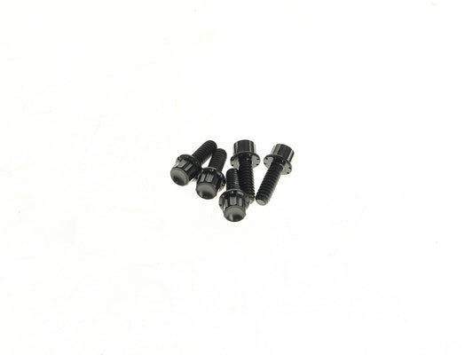 Titanium 12-Point Derby Cover Bolt Kit - Black. Fits Softail 2018up - Arlen Ness