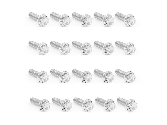 Titanium 12-Point Rocker Cover Bolt Kit - Polished. Fits Milwaukee-Eight 2017up - Arlen Ness