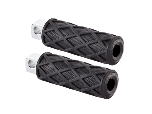 Diamond Footpegs - Black - Arlen Ness