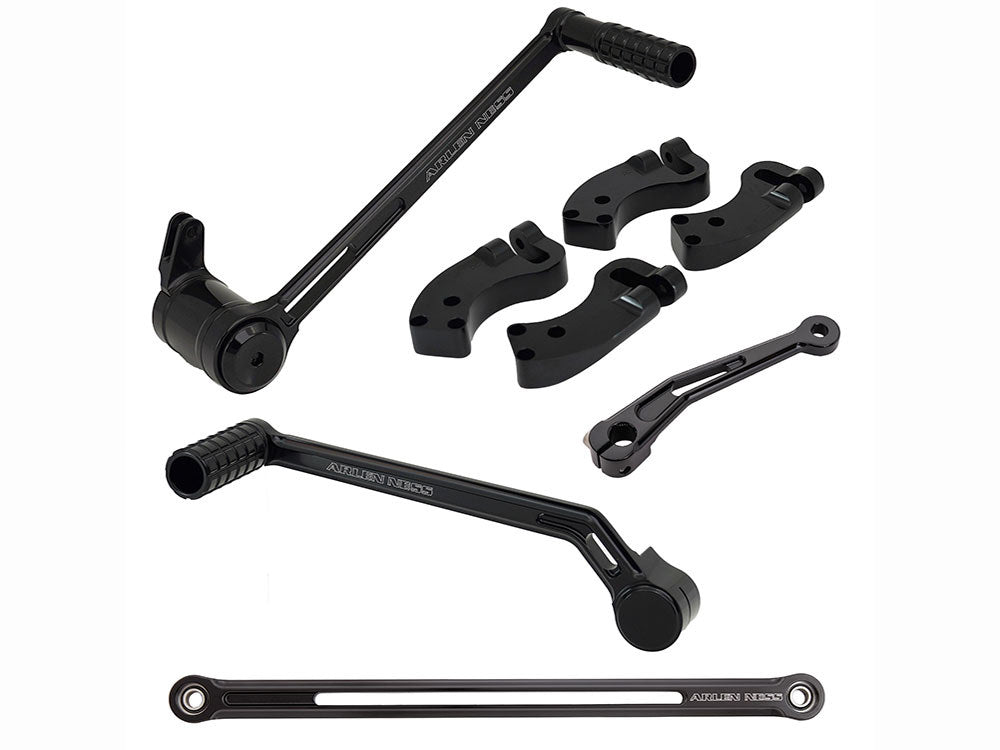 +3in. Extended Reach Foot Control Kit - Black. Fits Touring 2008up - Arlen Ness