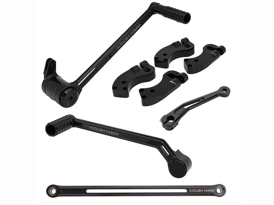 +3in. Extended Reach Foot Control Kit - Black. Fits Touring 2008up - Arlen Ness