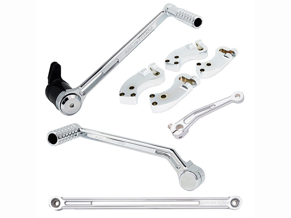 +3in. Extended Reach Foot Control Kit - Chrome. Fits Touring 2008up - Arlen Ness