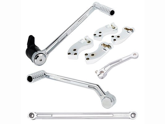 +3in. Extended Reach Foot Control Kit - Chrome. Fits Touring 2008up - Arlen Ness