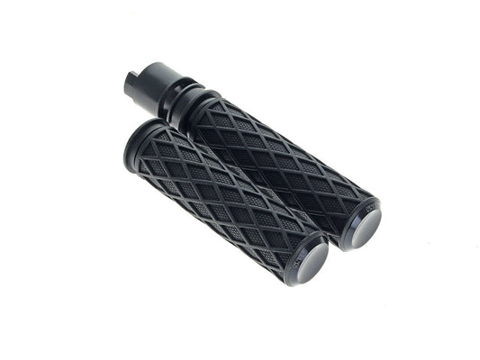 Diamond Handgrips - Black. Fits CVO Touring 2023up, Street Glide & Road Glide 2024up, Touring 2025up & Softail 2025up - Arlen Ness