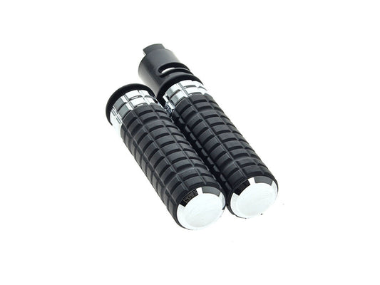 Speedliner Handgrips - Chrome. Fits CVO Touring 2023up, Street Glide & Road Glide 2024up, Touring 2025up & Softail 2025up - Arlen Ness