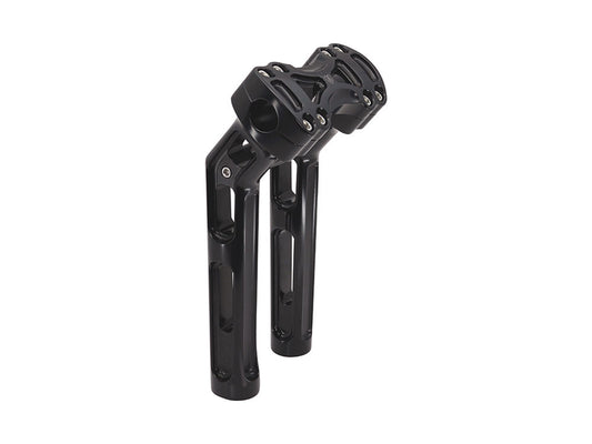 10in. Method Kickback Risers - Black. Fits 1in. Handlebar - Arlen Ness