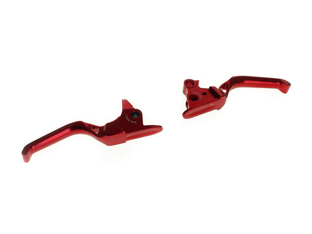Method Levers - Red. Fits Softail 2018-2024 - Arlen Ness
