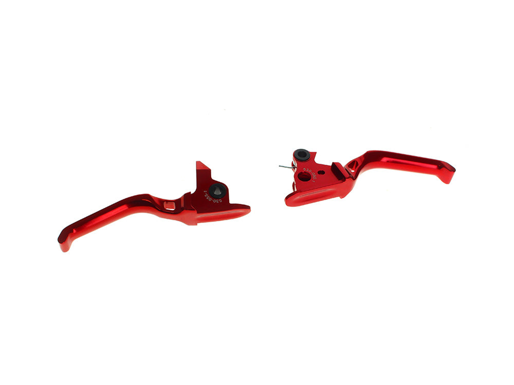 Method Levers - Red. Fits Touring Most 2021-2024 with Cable Clutch - Arlen Ness