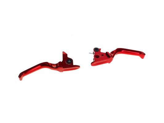 Method Levers - Red. Fits Touring Most 2021-2024 with Cable Clutch - Arlen Ness