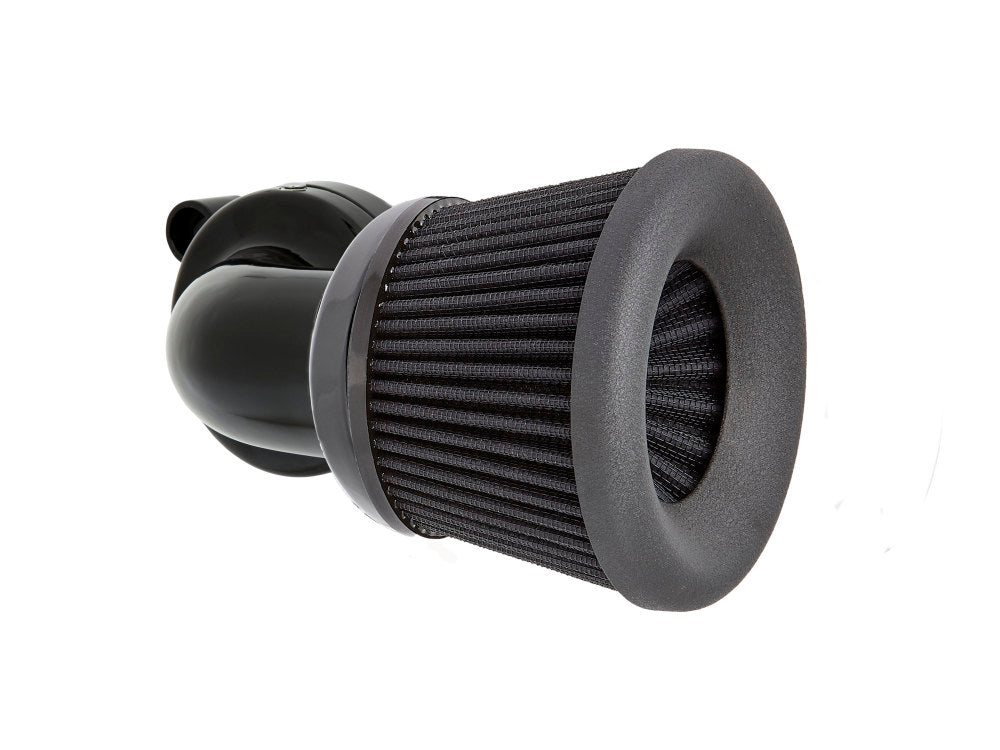 Velocity 90° Air Cleaner Kit - Black. Fits Touring 2017-2024 & Softail 2018-2024 - Arlen Ness