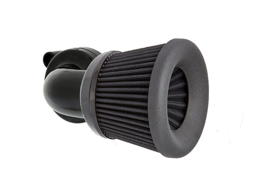 Velocity 90° Air Cleaner Kit - Black. Fits Touring 2017-2024 & Softail 2018-2024 - Arlen Ness